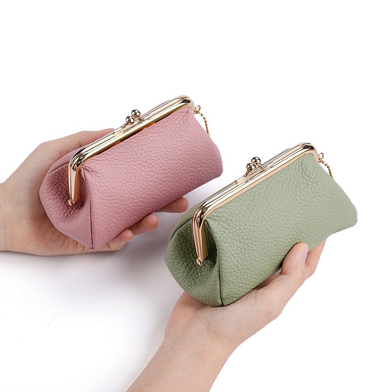 Made New Lipstick Clutch Bag, Fashionable Korean And Japanese Style Cosmetic Bag, Coin Purse, Hand-Held Storage Bag, Genuine Leather - Image 2